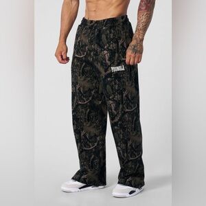 SOLD OUT size L!! 2133- Tree Camo Baggy Sweats in Dark Tree Camo YOUNGLA